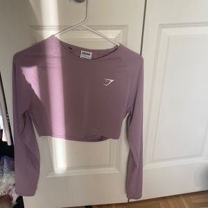 Pink gymshark long sleeve